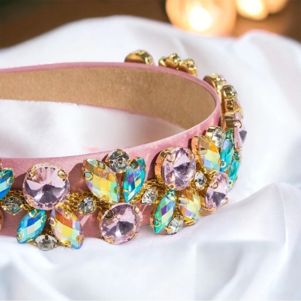 Sparkle & Shine: Rhinestone Easter Headband - Perfect for Mardi Gras & Beyond!